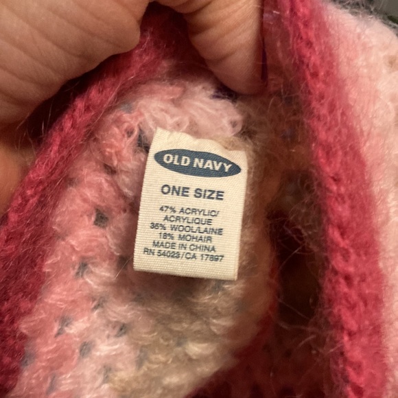 Pink stripe mohair beanie - Picture 3 of 4